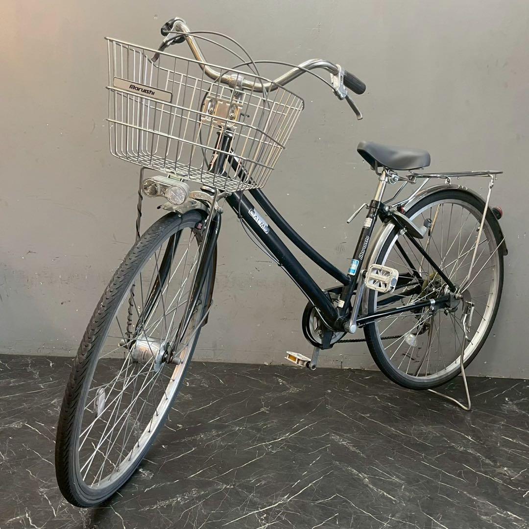 【4】《一般車》 ママチャリ マルイシ CALM ブラック 27インチ