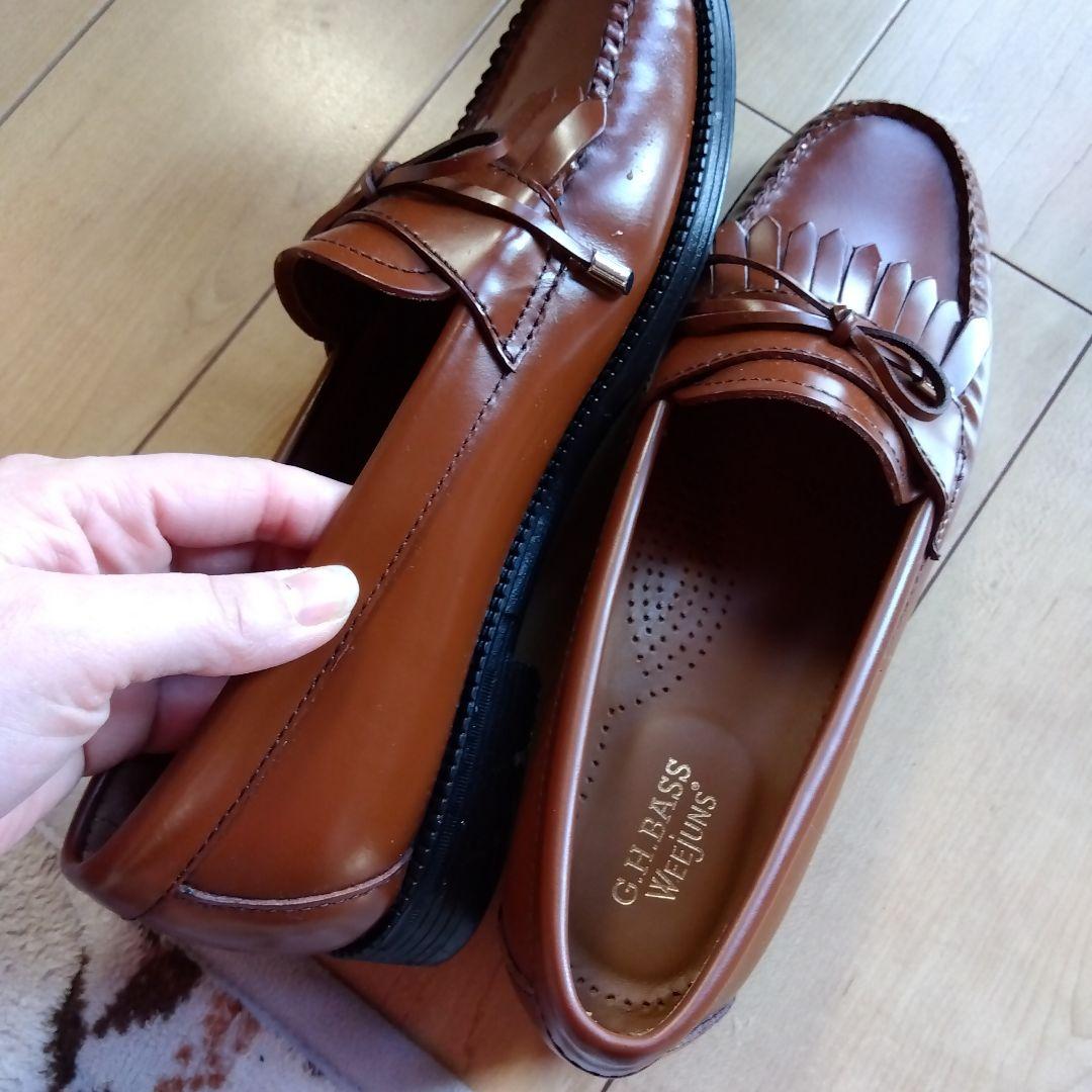 G.H. BASS WEejuns ブラウン ローファー　靴裏汚れあり　ガム汚れ