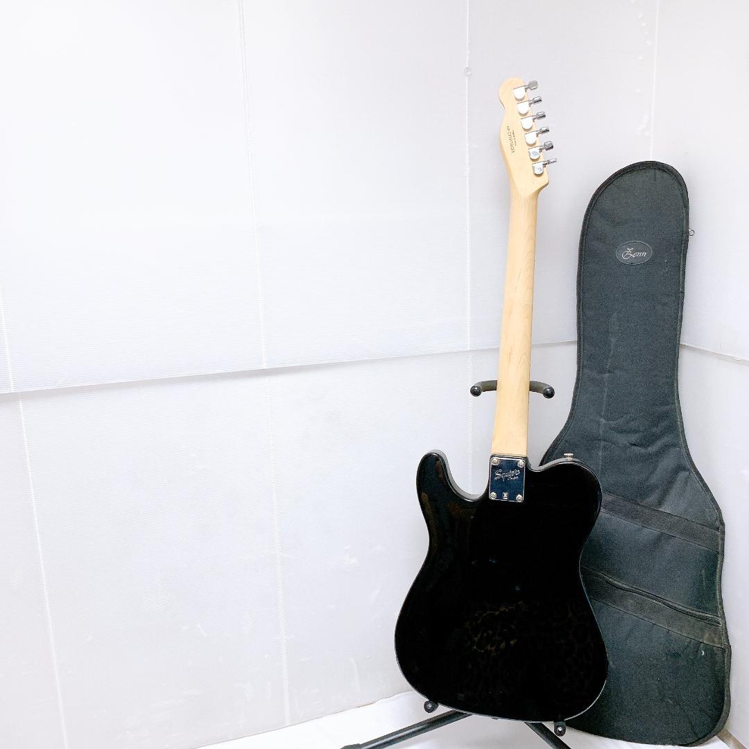 美品 Squier スクワイヤー Telecaster テレキャスター 黒