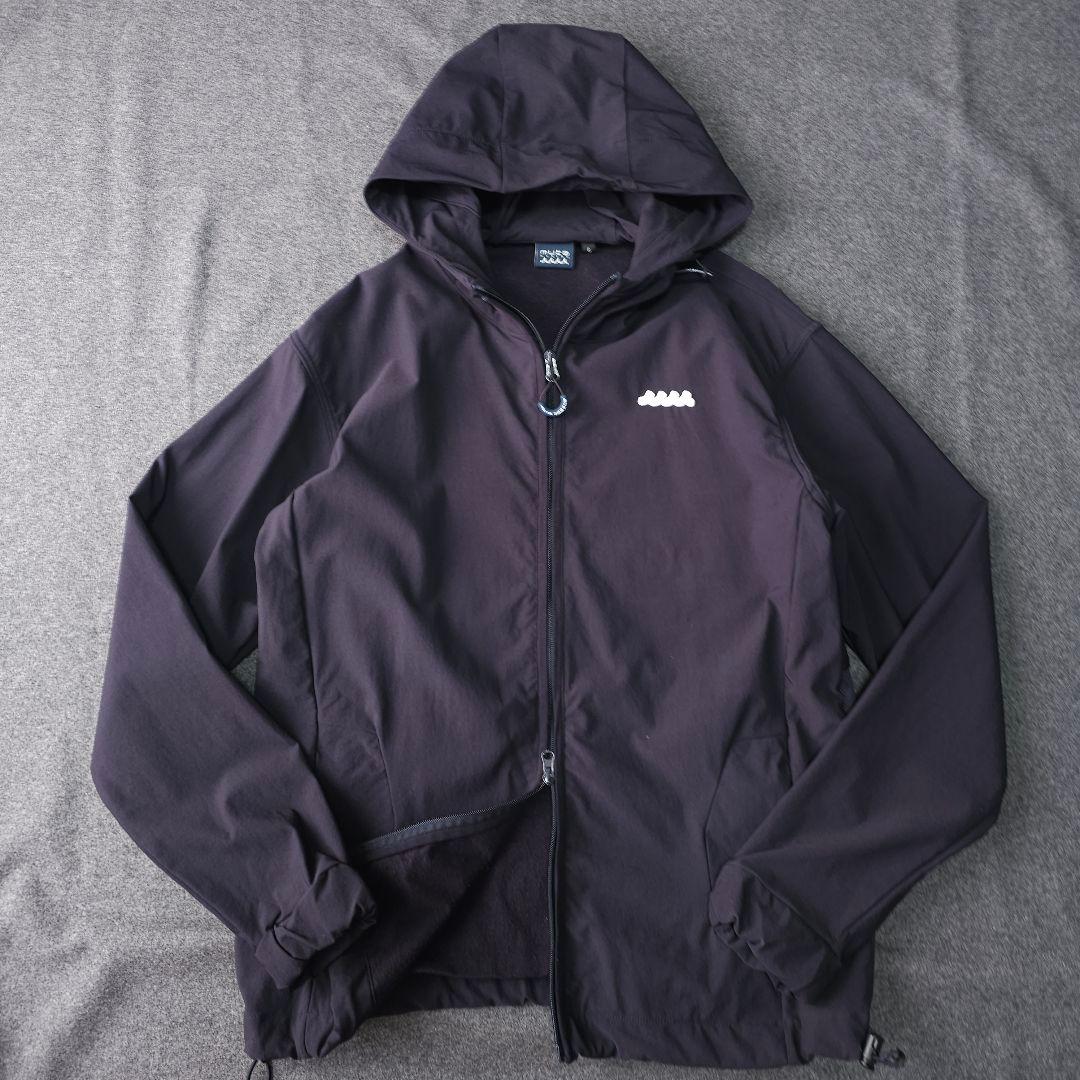 ムータマリンゴルフ 長袖ゴルフブルゾンジャケット フーディ パーカー 紺 L