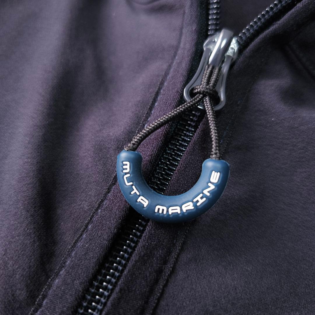 ムータマリンゴルフ 長袖ゴルフブルゾンジャケット フーディ パーカー 紺 L