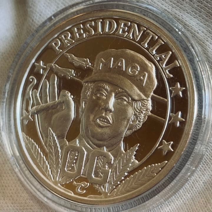 （超激レア！）トランプ大統領　1オンス 銀貨　プレジデンタルOG
