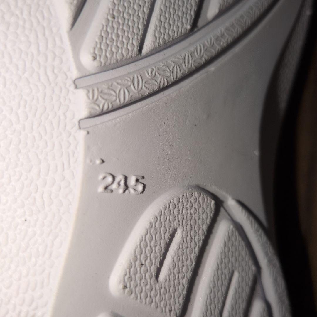 美品HPS ホワイトレザーウィングチップローファー