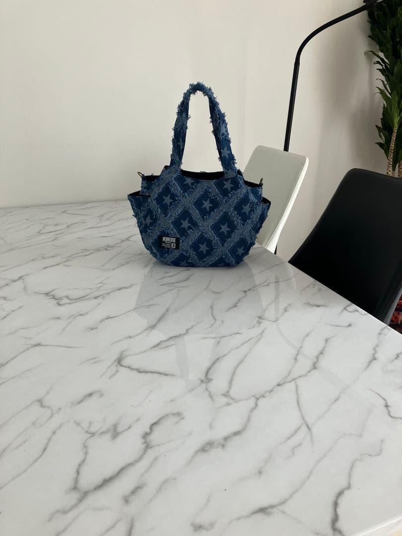 1002 LaLa☆　デニムリメイクバック　ハンドメイド　2点