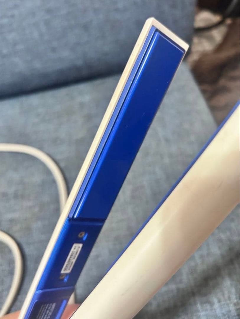 3D Plus ヘアビューロン ストレートヘアアイロン ホワイト・ブルー