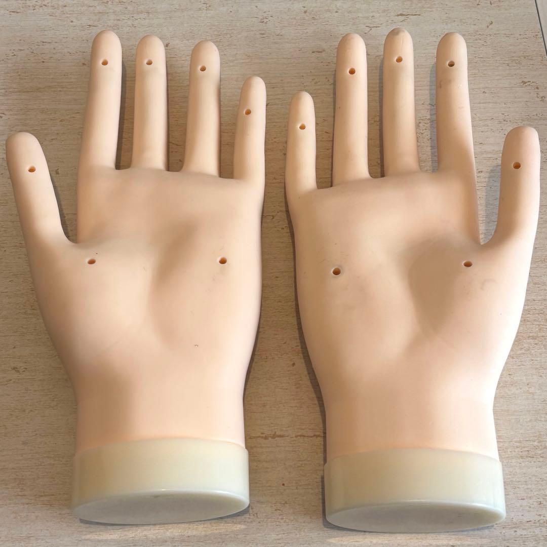 ネイリスト 技能検定試験用 JNEC認定 モデルハンド ルースキューティクル付き