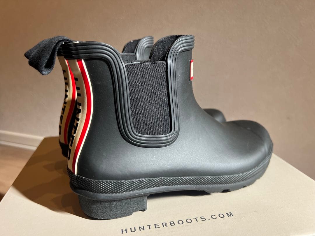 HUNTER ロゴバックストラップブーツ UK4サイズ