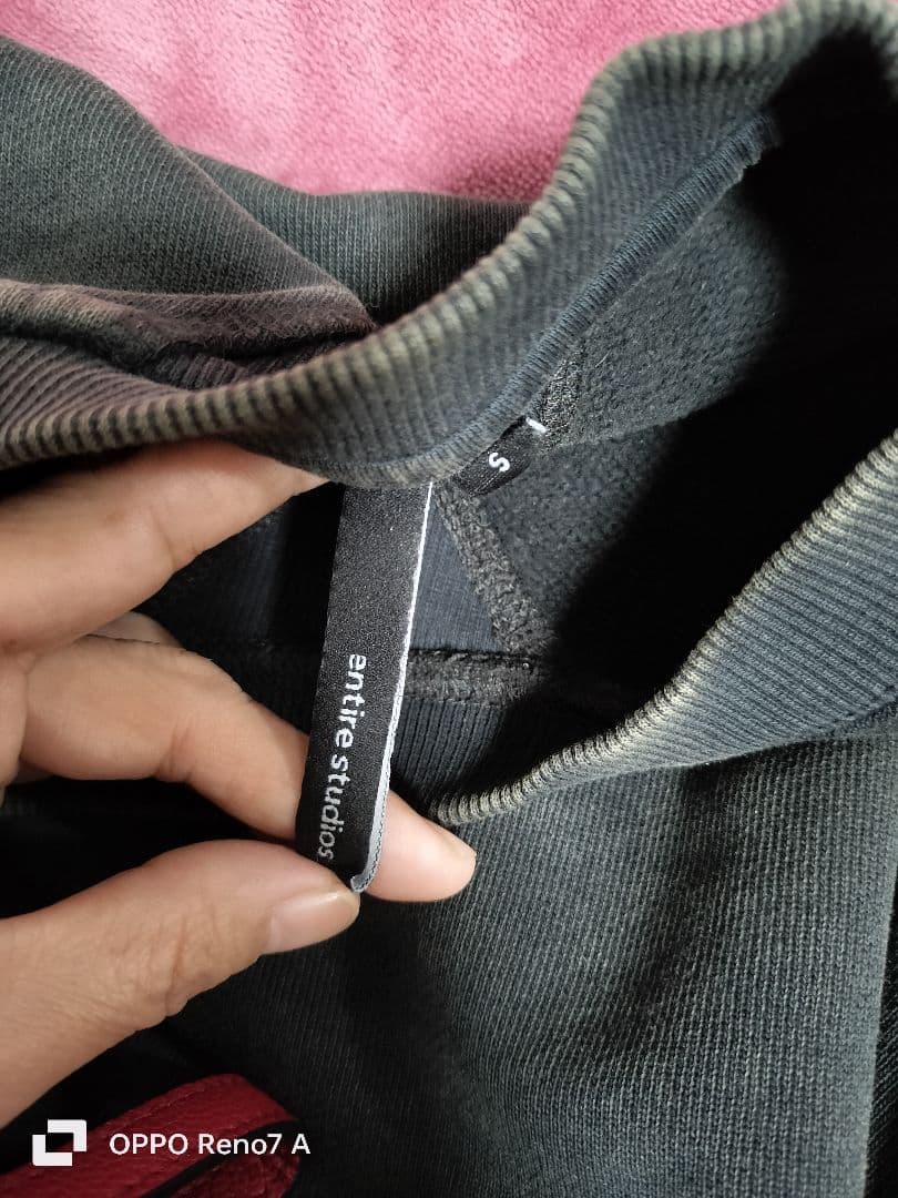 entire studios スウェットトレーナー サイズS ガーメントダイ 黒