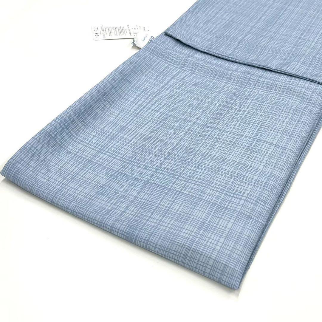 浴衣　夏　単着物　ブルーグレー　吸湿速乾　献上柄　半幅帯　2点セット　0724④