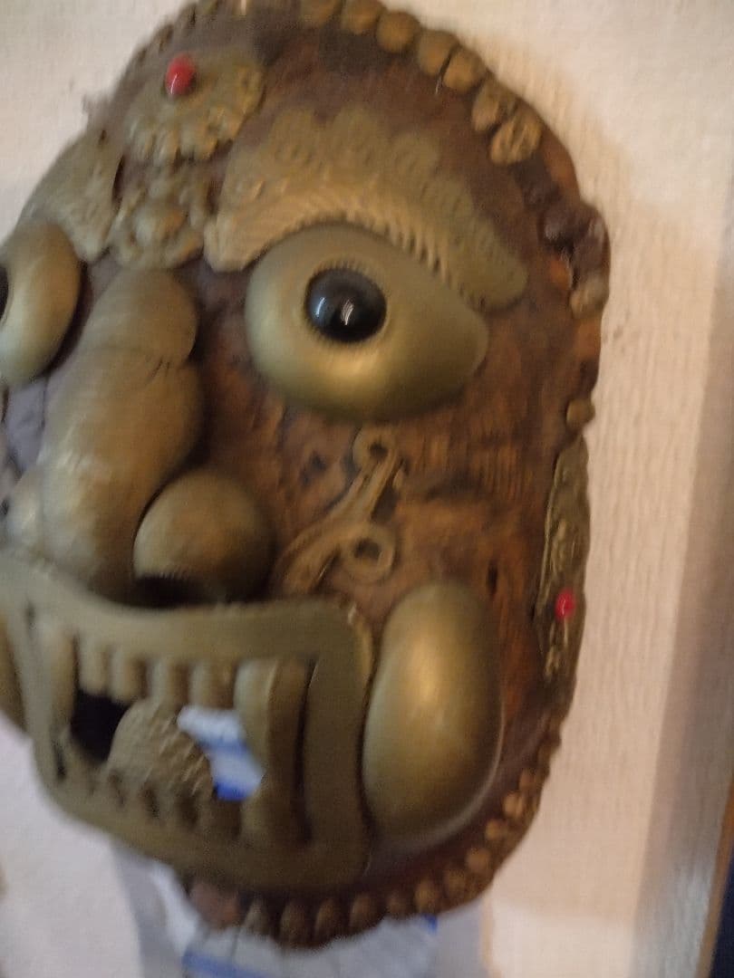 呪物　チベタンスカル　タートルスカル　チベット　チベット密教　法具　ヴィンテージ