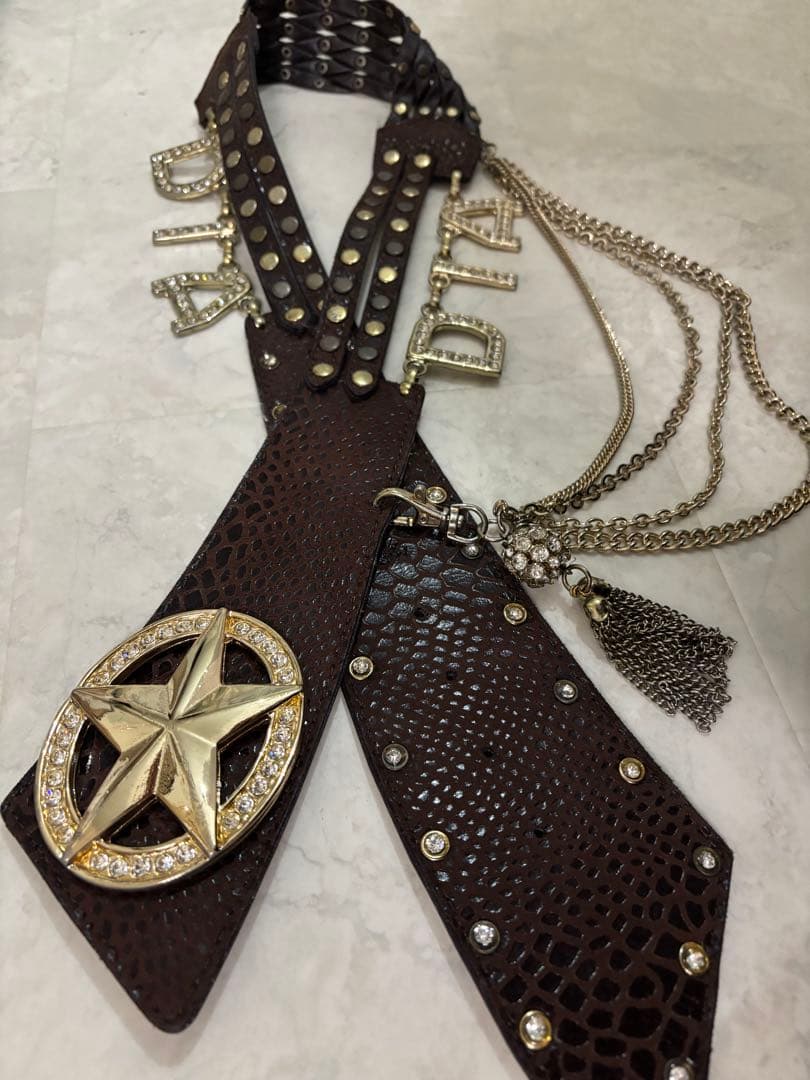 SALE【訳あり】平成元祖d.i.a.スターバックルベルト ブラウン