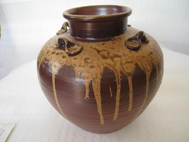 陶芸　備前焼　壺 作者「西山寛治」日本伝統工芸