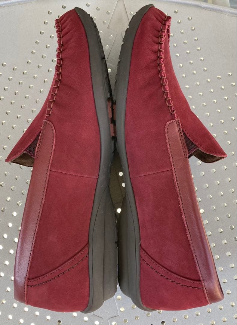 Pedala ペダラローファー スリッポン モカシン ワインレッド 23.5cm