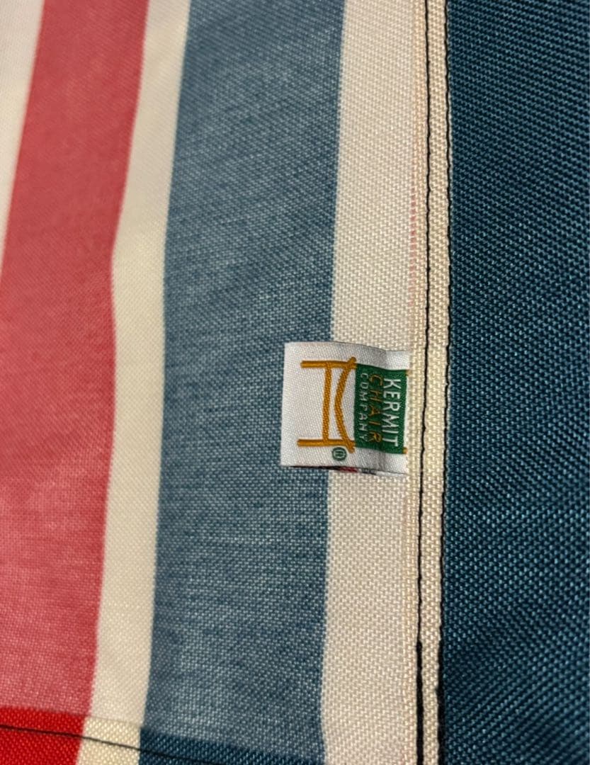 ネイタルデザイン　カーミットチェア　レトロストライプ　シートのみ