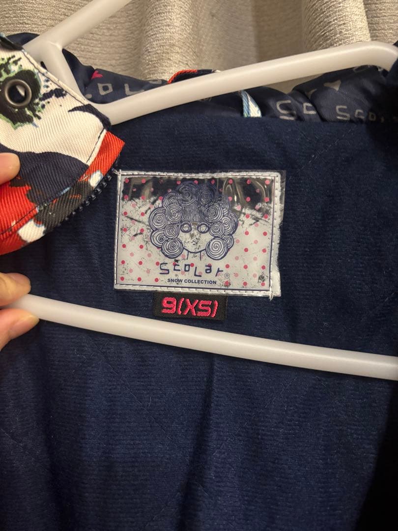 【レア】スノーボードウェア　上下セット　ネイビー花柄　スカラー
