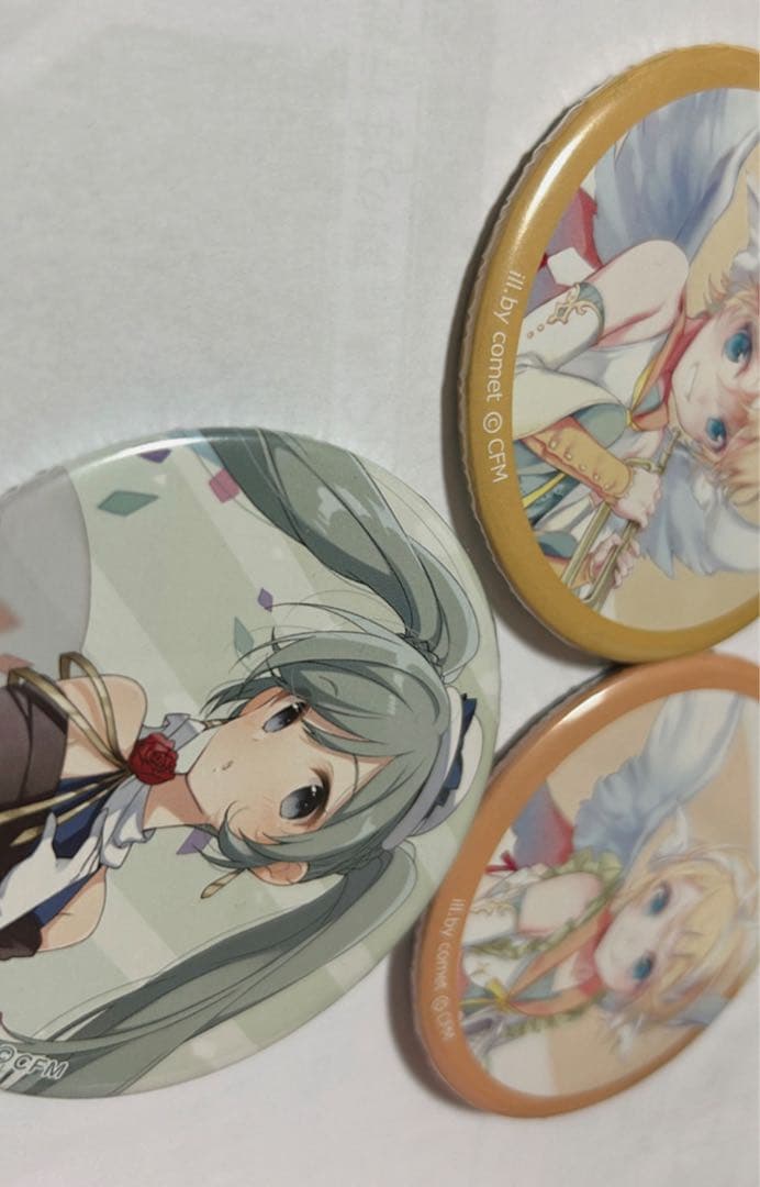 初音ミク 鏡音レン 鏡音リン 缶バッジ 3個セット