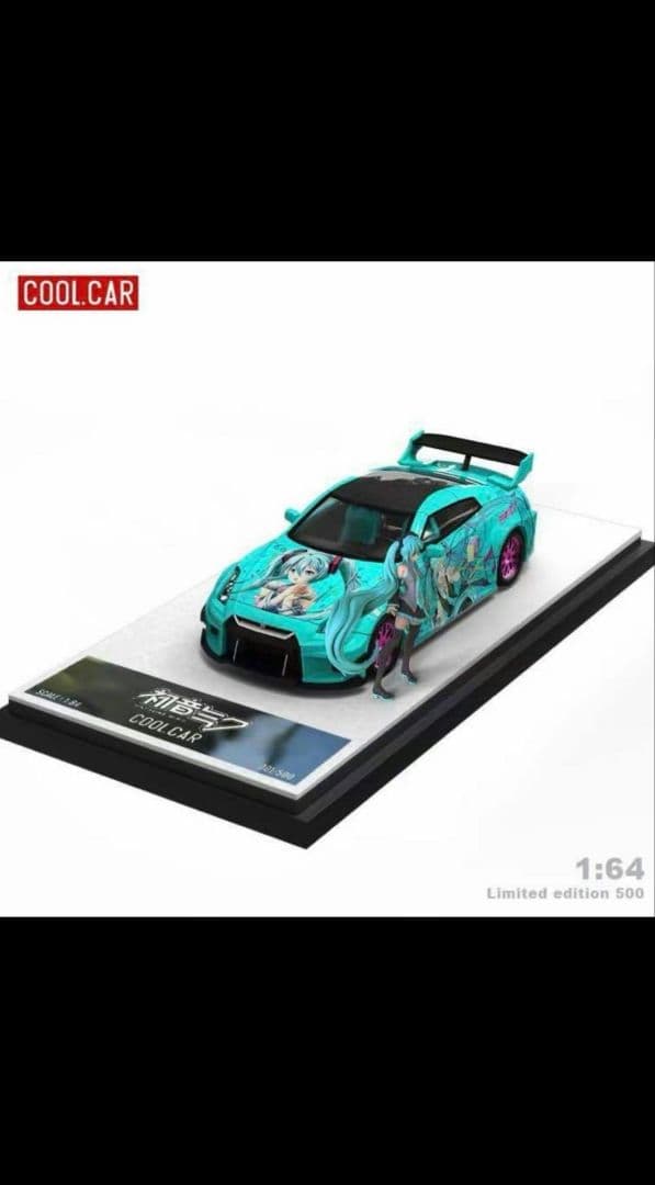 1/64 COOLCAR GT-R + CIVIC 初音ミクフィギュア付き