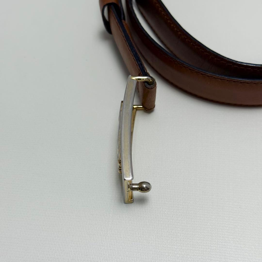 ✨良品✨セリーヌ ベルト 馬車金具 ゴールド金具 男女兼用 新品ベルト レザー