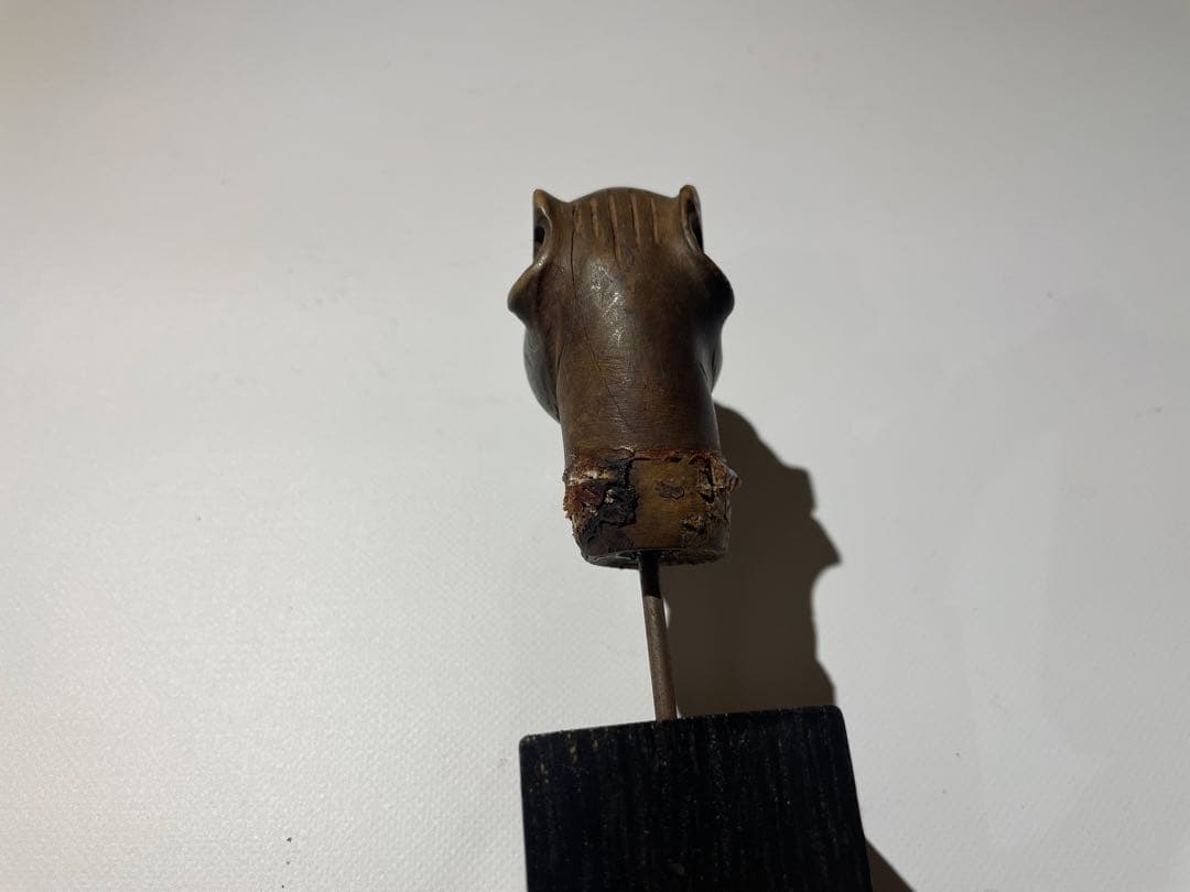 イギリス　アンティーク　ステッキ　柄の部分　犬　ドッグ　ハンドル