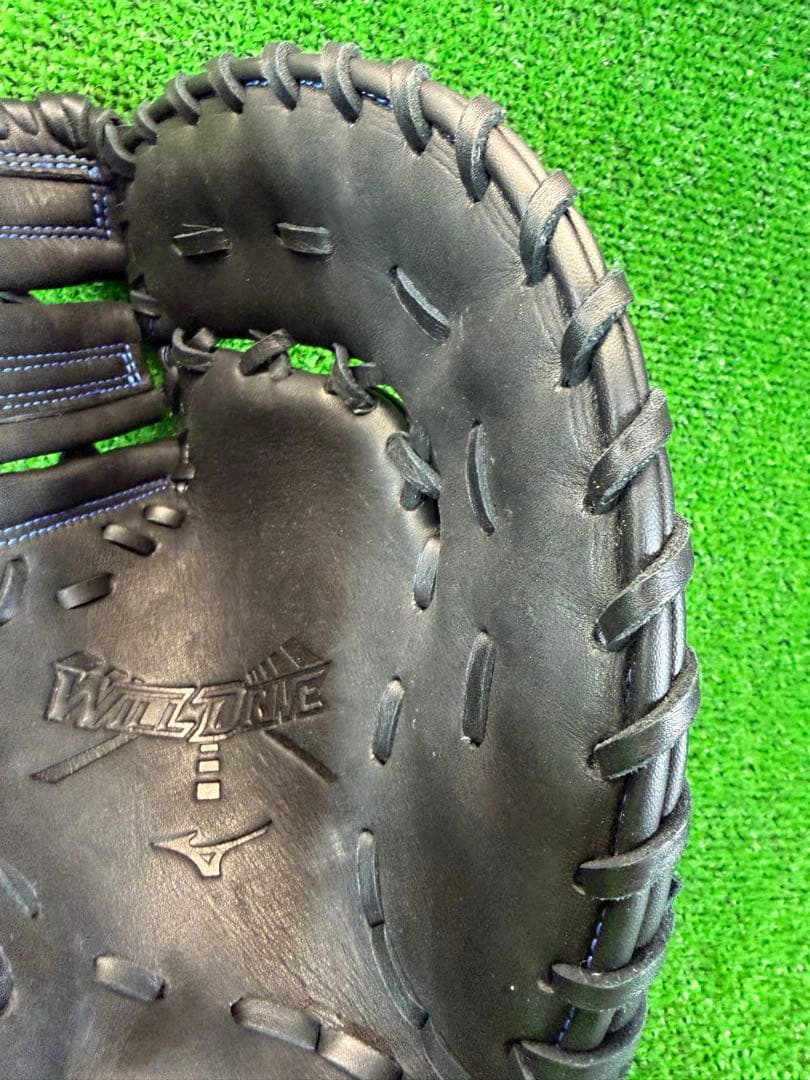 ミズノ 少年軟式 ファーストミット ウィルドライブ ブルー 1AJFY31600