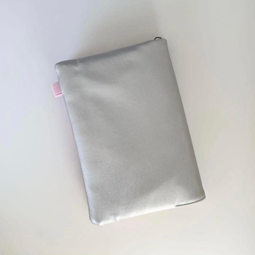 早い者勝ち　韓国　バインダー　カバー　貯金　現金管理　シルバー　ピンク　チェック