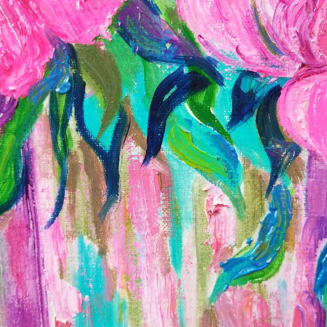 油絵　専用　ももいろのしゃくやく