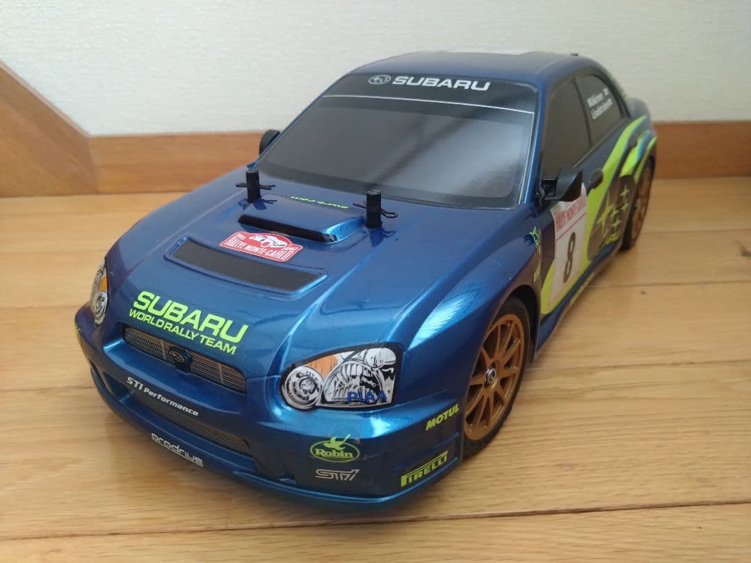 値下げ!　タミヤ　TT02　シャーシ　インプレッサ　WRC　ボディ　メカ　セット