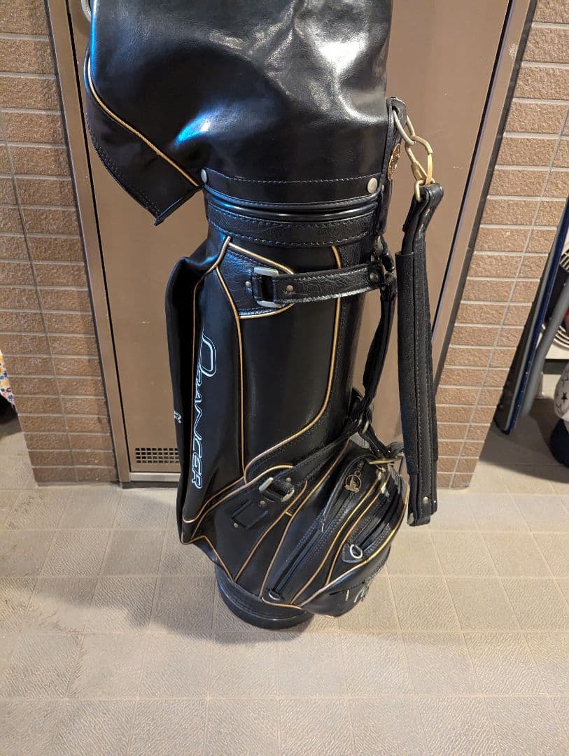 専用　ホンマゴルフ　キャディーバッグ　メンズ　革