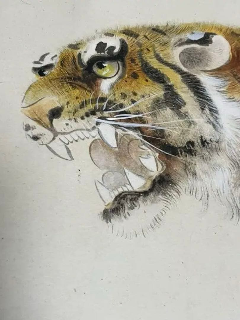 森月城 【虎】絵画 額装 コレクションに是非！