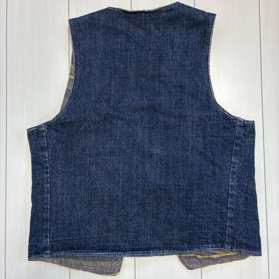 ブランド古着！日本製 orSlow オアスロウ リバーシブル デニム ベスト