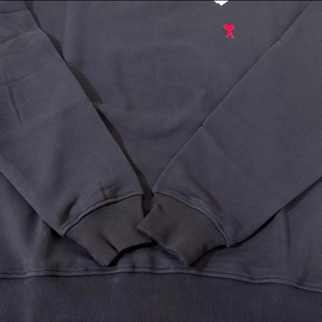 新品未使用 AmiParis トレーナー スウェット ブラック 黒 Sサイズ