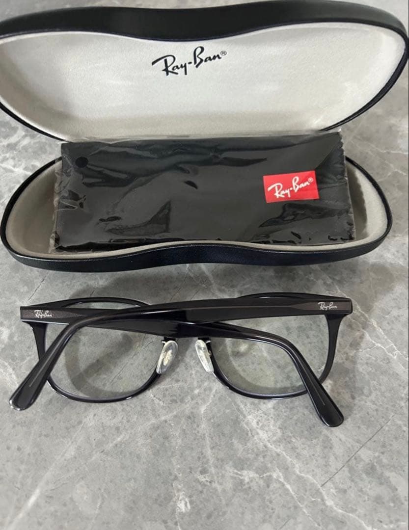 Ray-Ban ラウンドフレームメガネ ケース付き 145mm