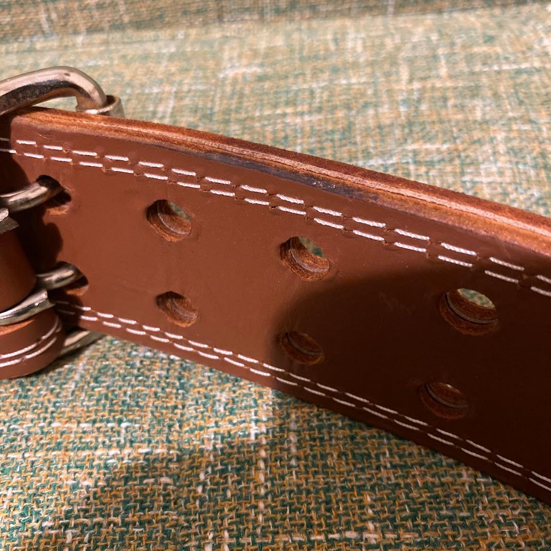 GOLD'S GYM レザー トレーニングベルト S