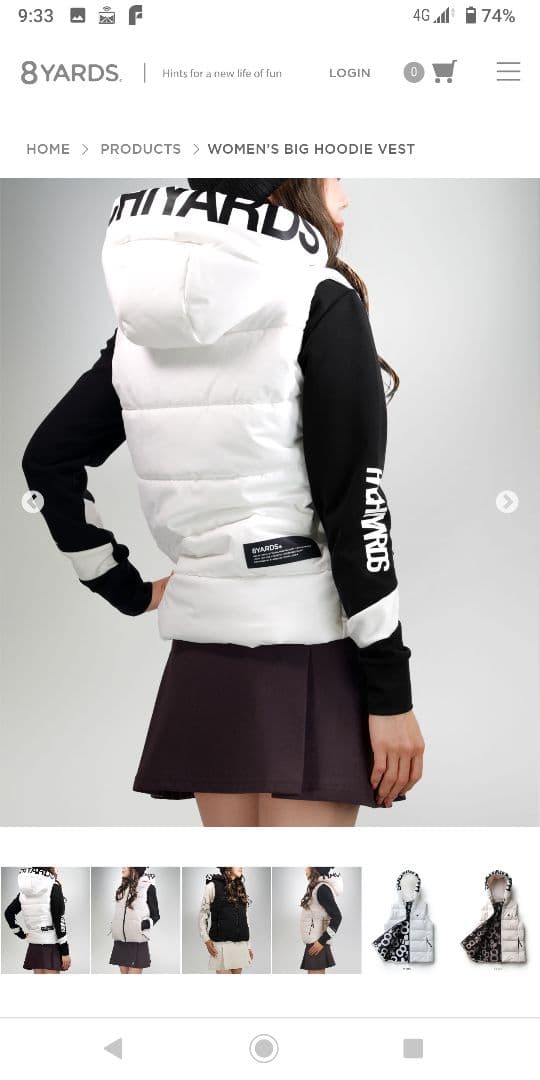 ハチヤーズゴルフ☆ダウンベストＭサイズ