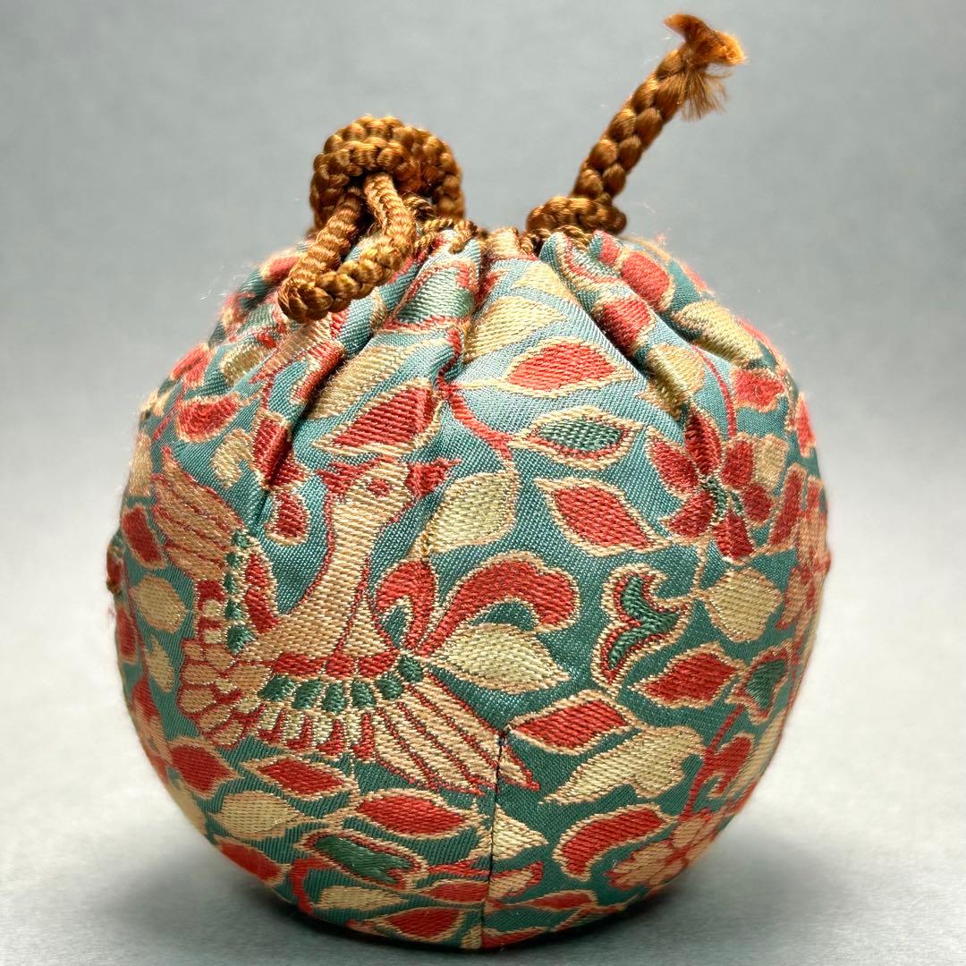 茶入　『亀井楽山　高取焼　文琳茶入』　替え仕覆　お茶道具　茶道　共箱　工芸品