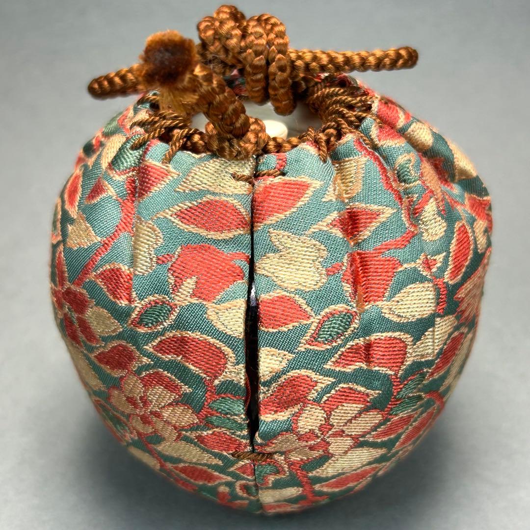 茶入　『亀井楽山　高取焼　文琳茶入』　替え仕覆　お茶道具　茶道　共箱　工芸品