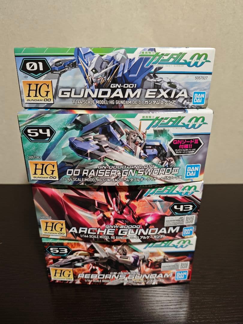 HGガンダム00 ガンプラ4点セット