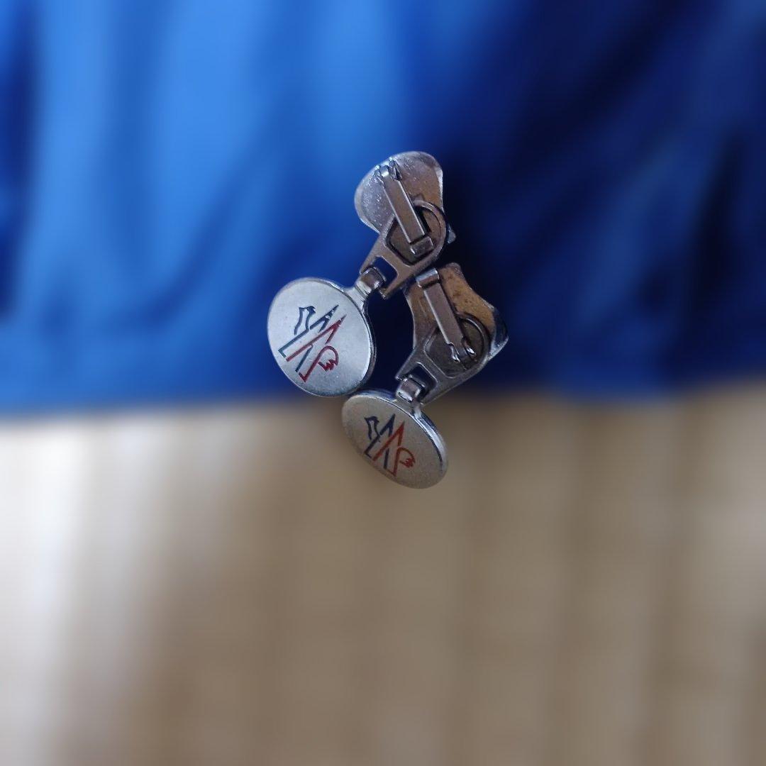 MONCLER 青 ダウンベストS(サイズ2)