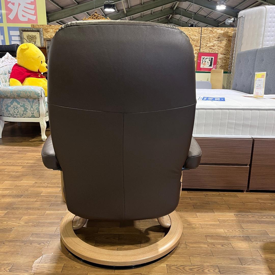 エコーネス コンサル Mサイズ ストレスレスチェア＆オットマン 極美品