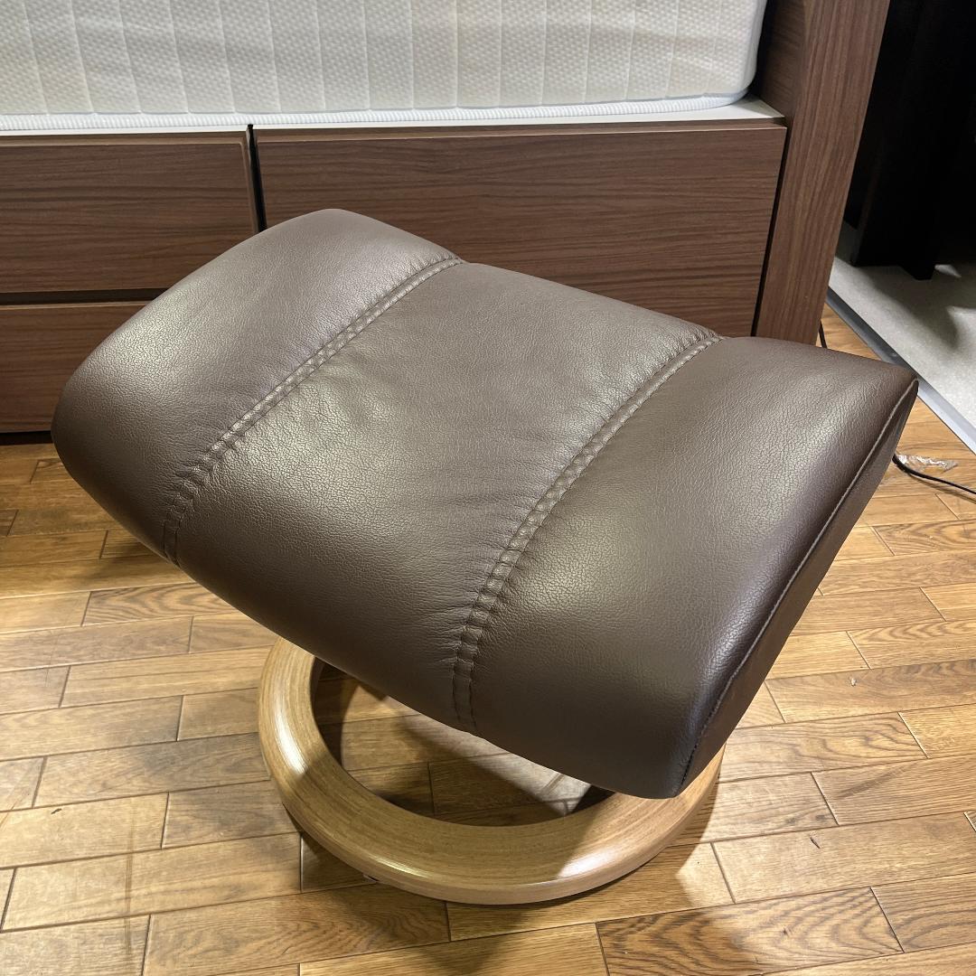 エコーネス コンサル Mサイズ ストレスレスチェア＆オットマン 極美品