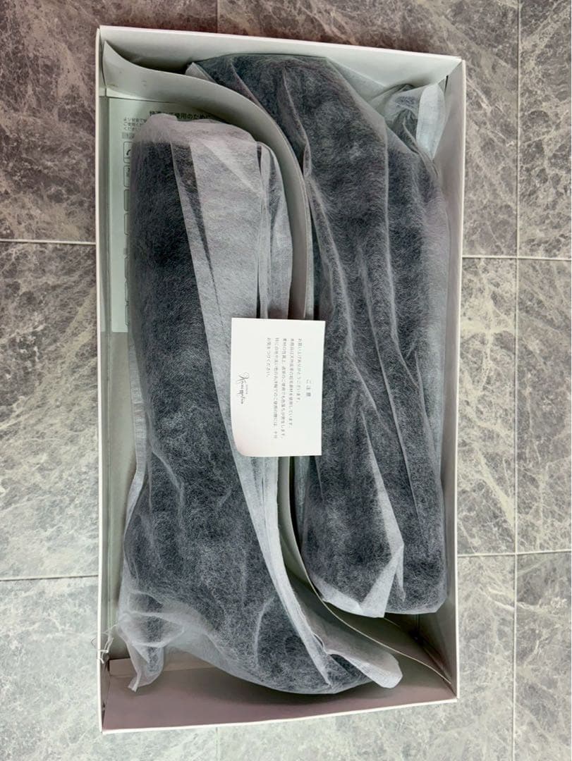 1/24まで　定価約3.7万　未使用 銀座かねまつ スエード ブーツ ブラック