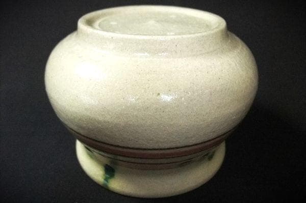 織部 弥七田手 建水 『加藤 弥右衛門』 美濃焼 大萱窯 茶道具
