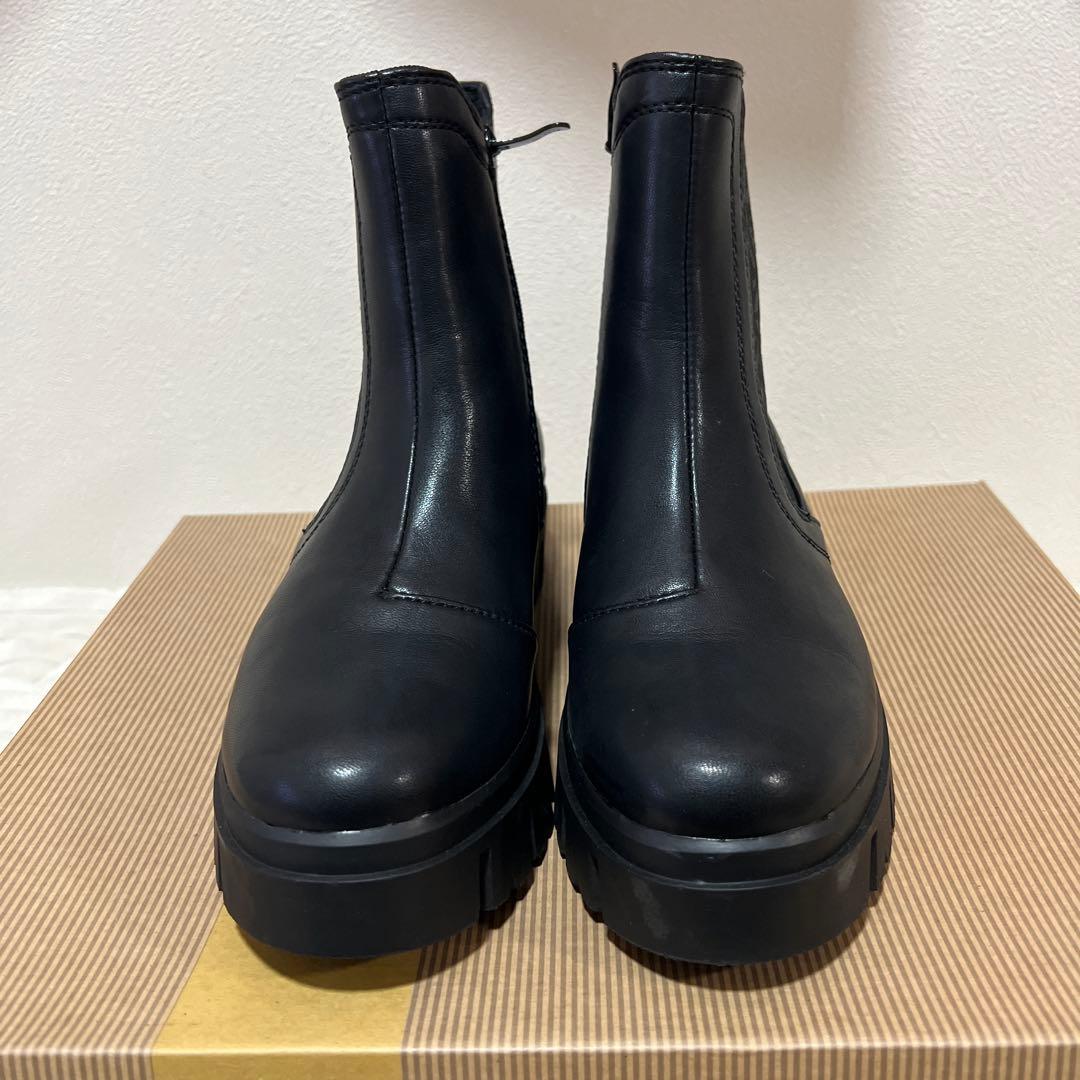 ☆新品未使用☆bussola 【ブソラ】ブラック サイドゴアブーツ size37