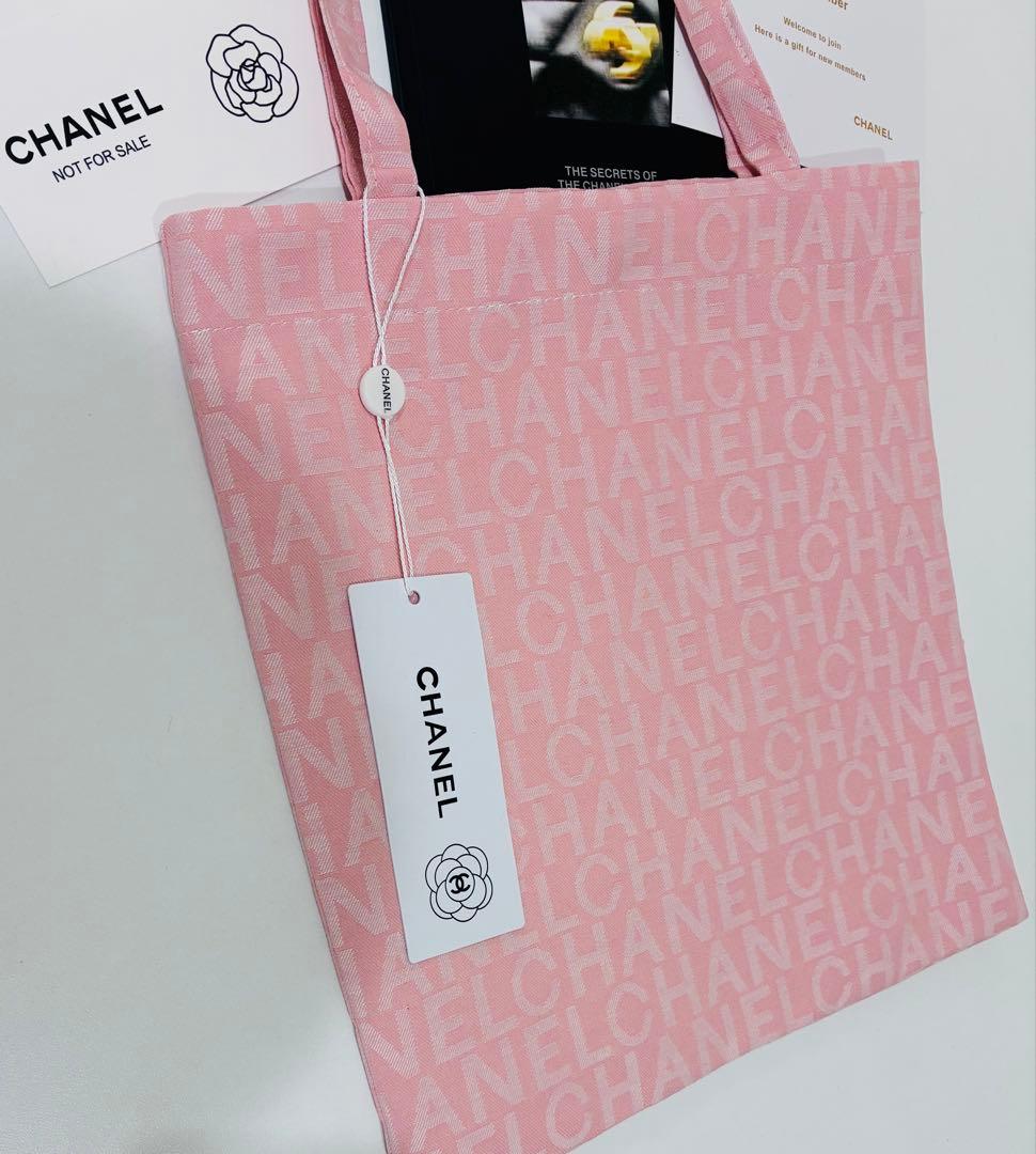 CHANEL 総柄　ピンク トートバッグ シャネルノベルティ　ハンドバッグ