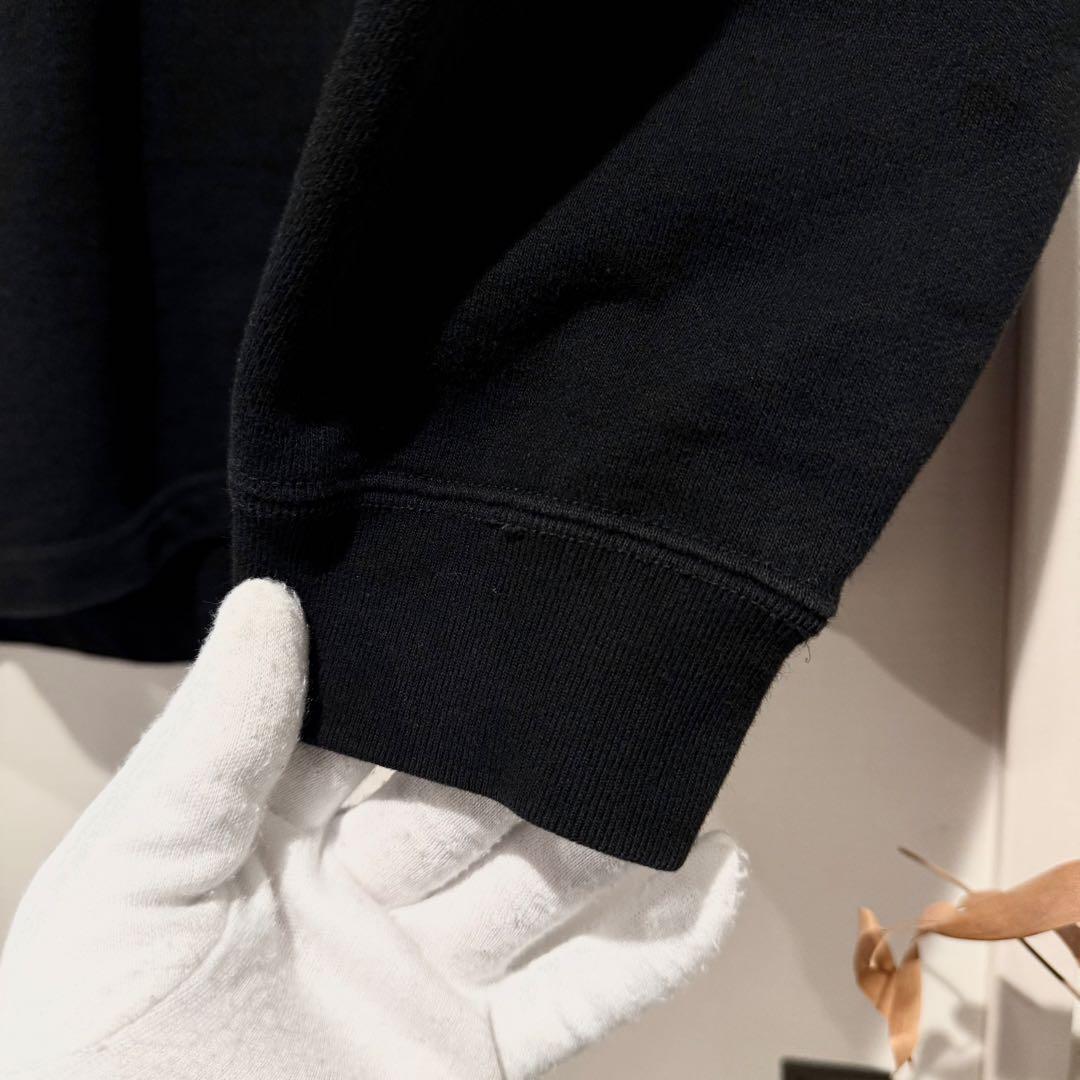 美品‼️クーティー COOTIE スウェット ブラック ロゴ L クルーネック 黒