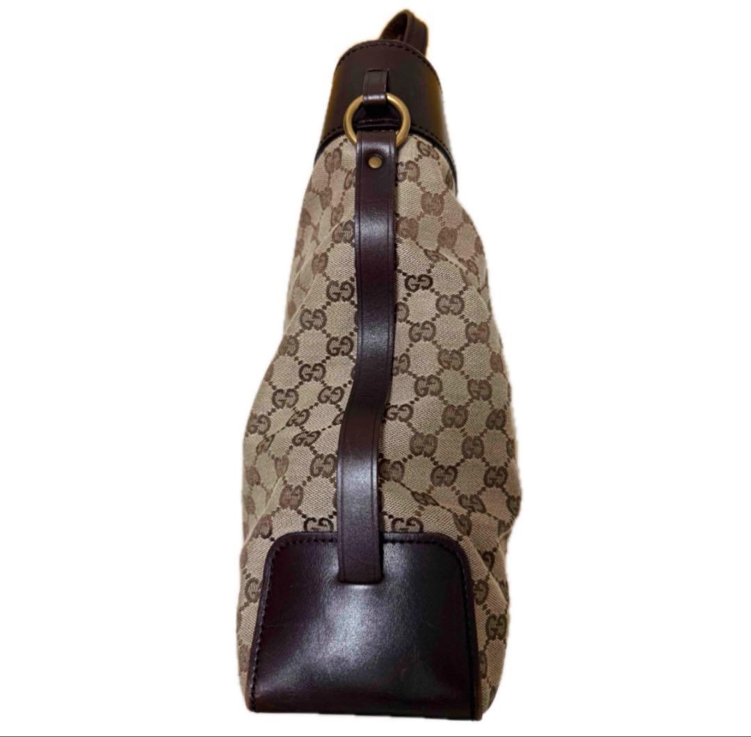 GUCCI グッチ 保存袋付 GGキャンバス ショルダーバッグ トートバッグ