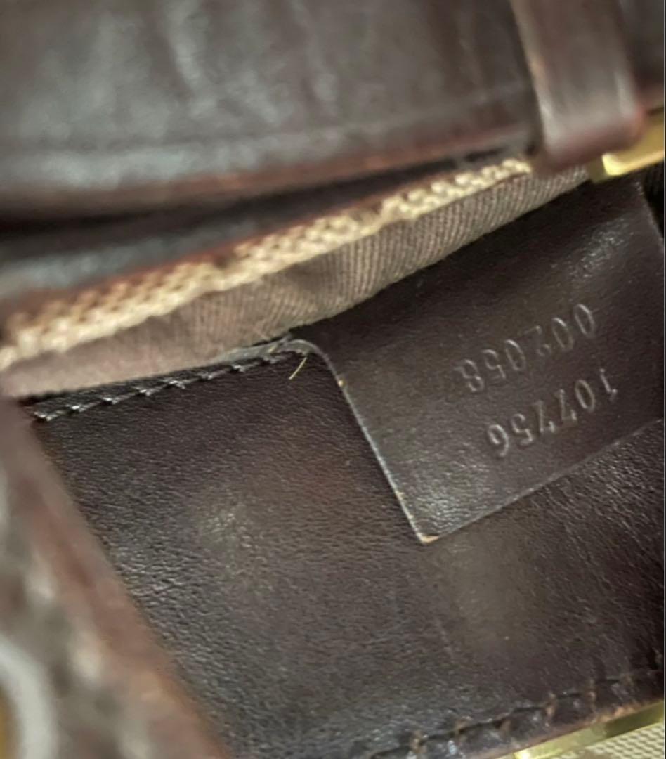 GUCCI グッチ 保存袋付 GGキャンバス ショルダーバッグ トートバッグ