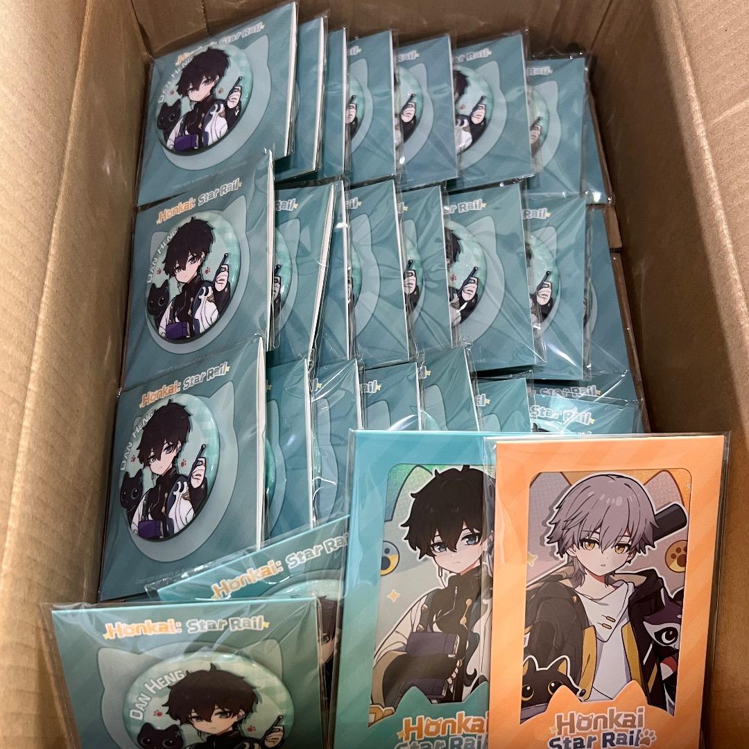 崩壊スターレイル ちびねこ 缶バッジ 26枚 カード 2枚