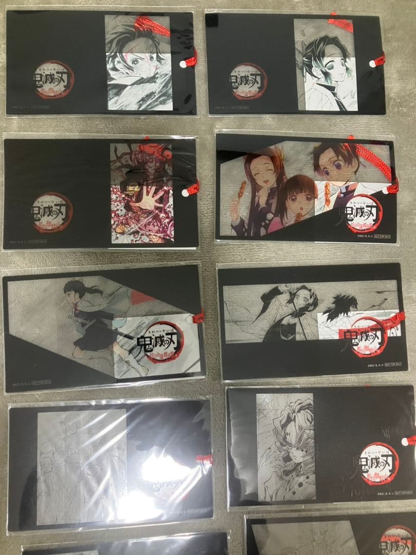 鬼滅の刃　しおり風クリアカード　アイキャッチクリアカード38種　まとめ売りセット