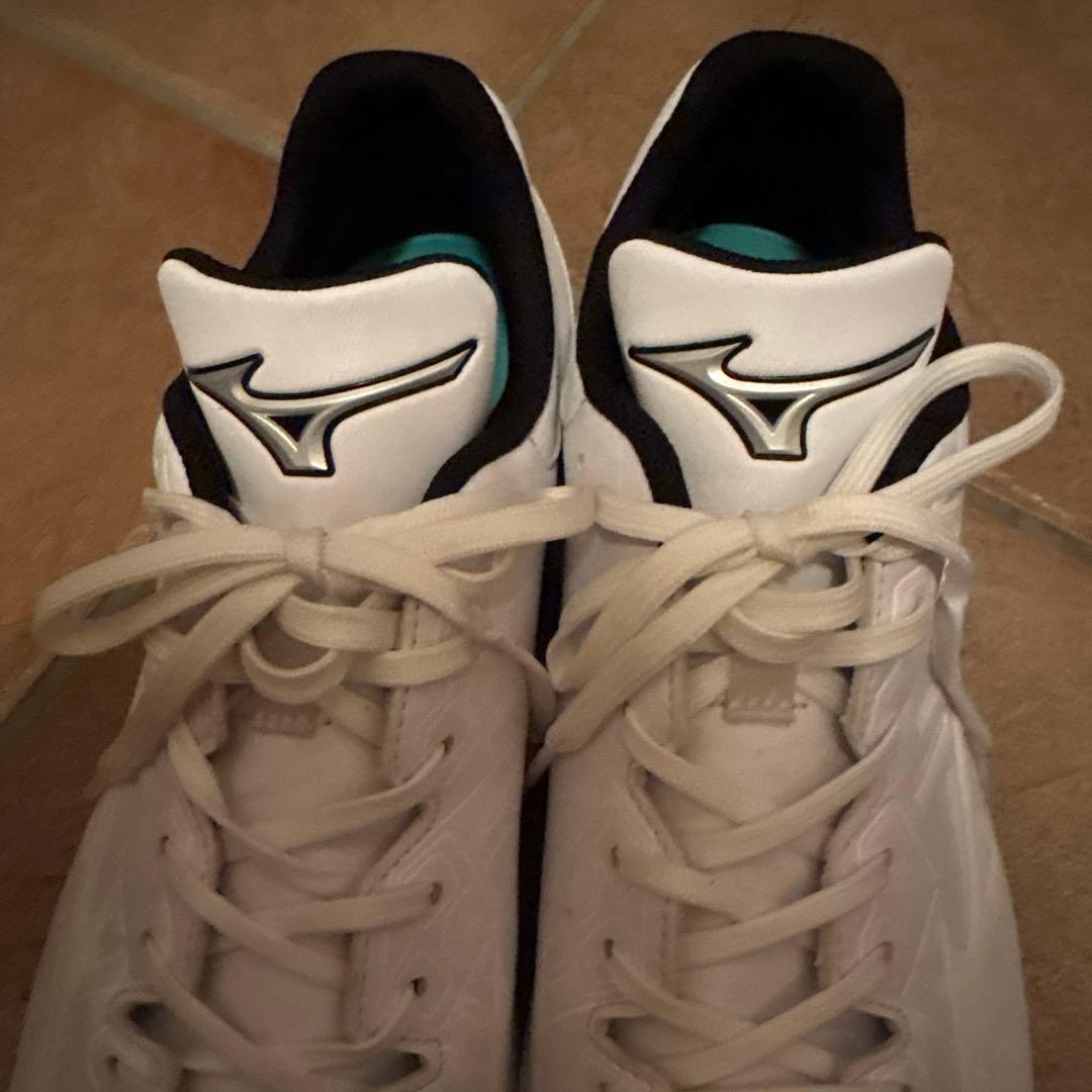 Mizuno ホワイト　スパイク 27.0cm 野球　ミズノ オン9